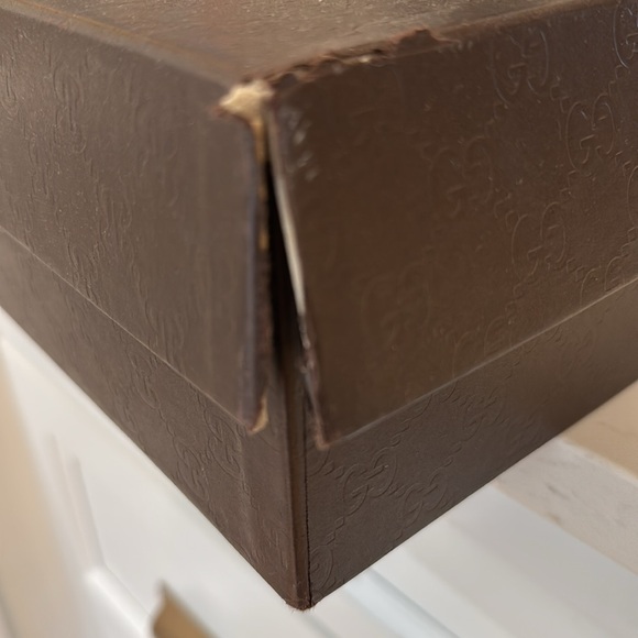 Gucci Boot Box - chocolate brown. 24 x 12 3/4 x 4 - Picture 2 of 4